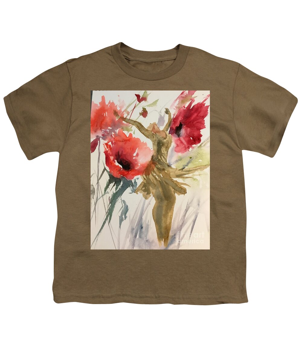 1362019 Youth T-Shirt featuring the painting 1362019 by Han in Huang wong