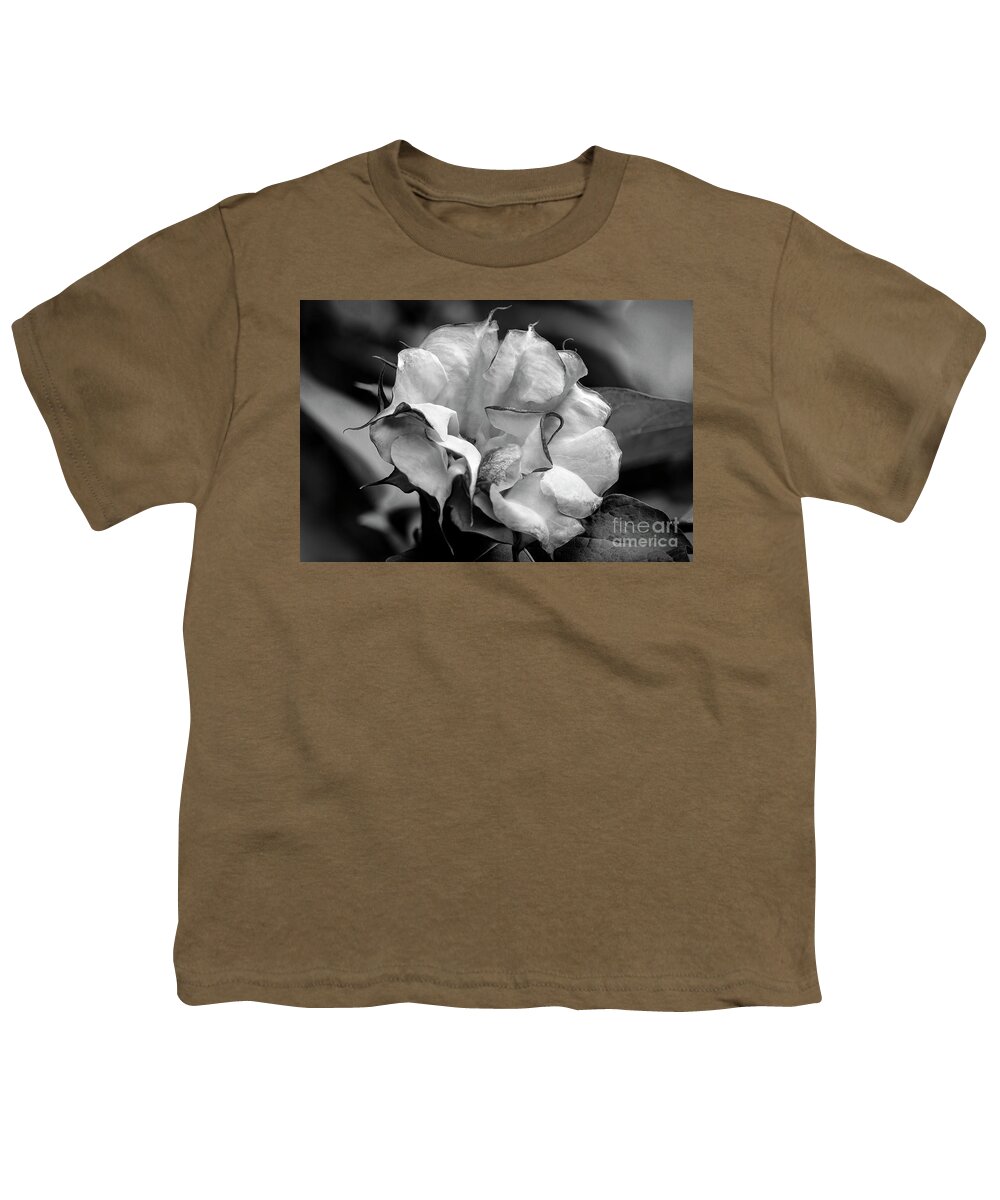 Brugmansia Youth T-Shirt featuring the photograph Purple Trumpet Flower #2 by Raul Rodriguez
