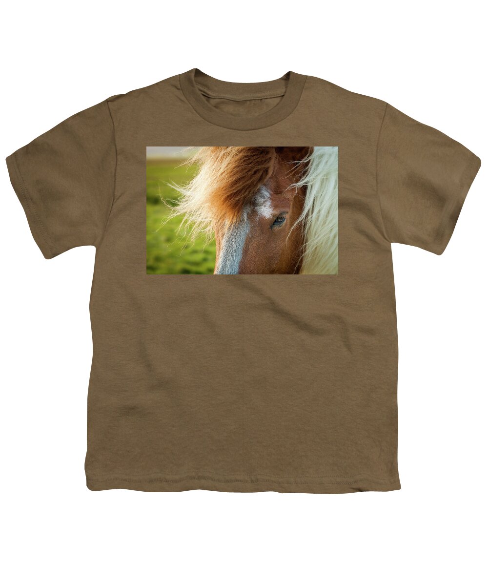 Iceland Youth T-Shirt featuring the photograph Icelandic Horse #3 by Peter OReilly