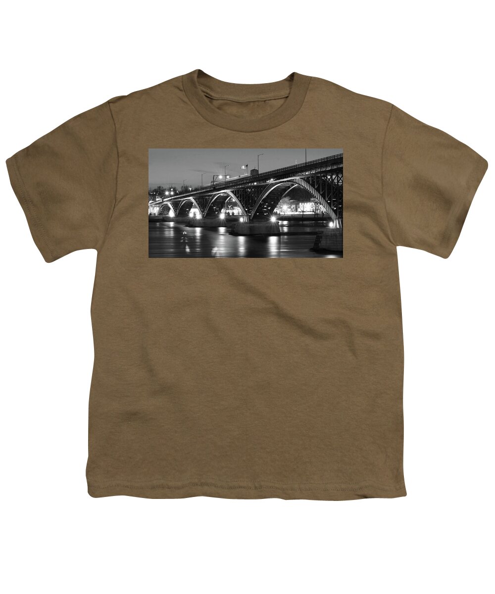 Outter Harbor Youth T-Shirt featuring the photograph Peace Bridge #5 by Dave Niedbala
