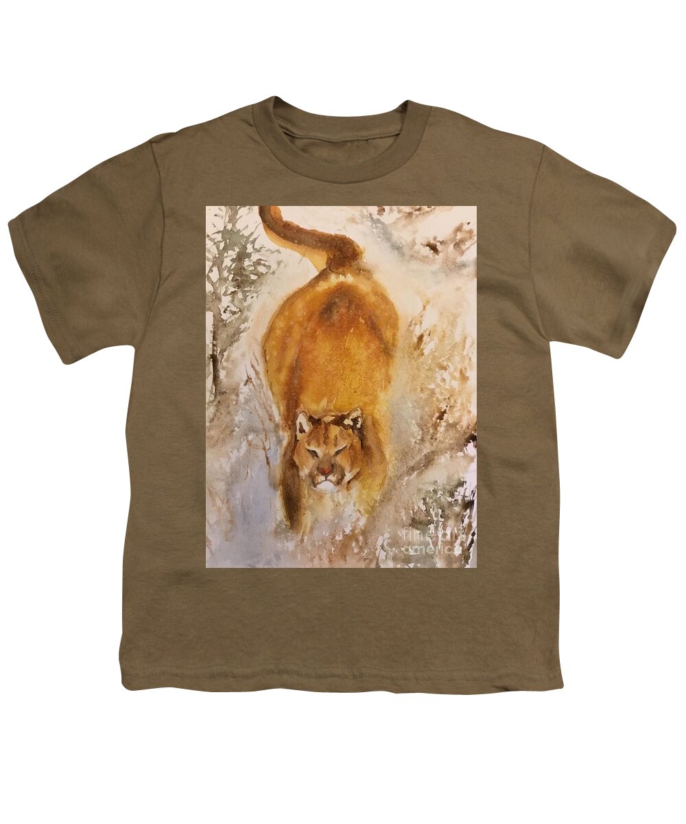 #66 2019 Youth T-Shirt featuring the painting #66 2019 by Han in Huang wong