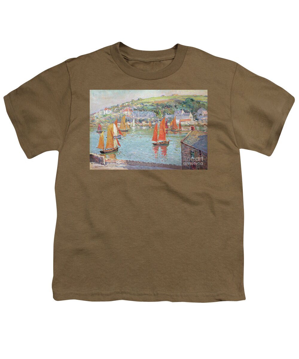 Harbour Youth T-Shirt featuring the painting A Summer Day by Charles David Jones Bryant