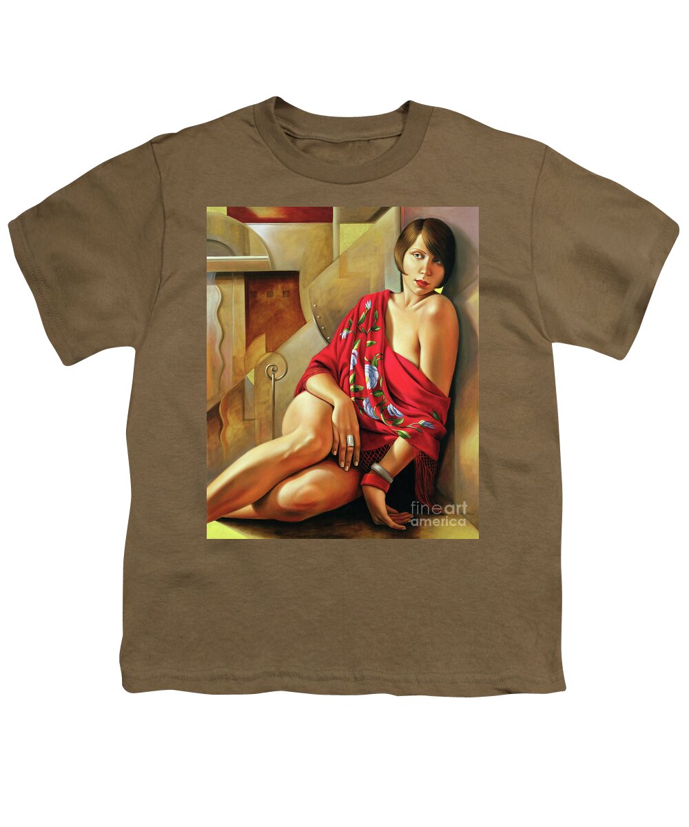 Seductive Youth T-Shirt featuring the painting Autumn Ruby by Catherine Abel