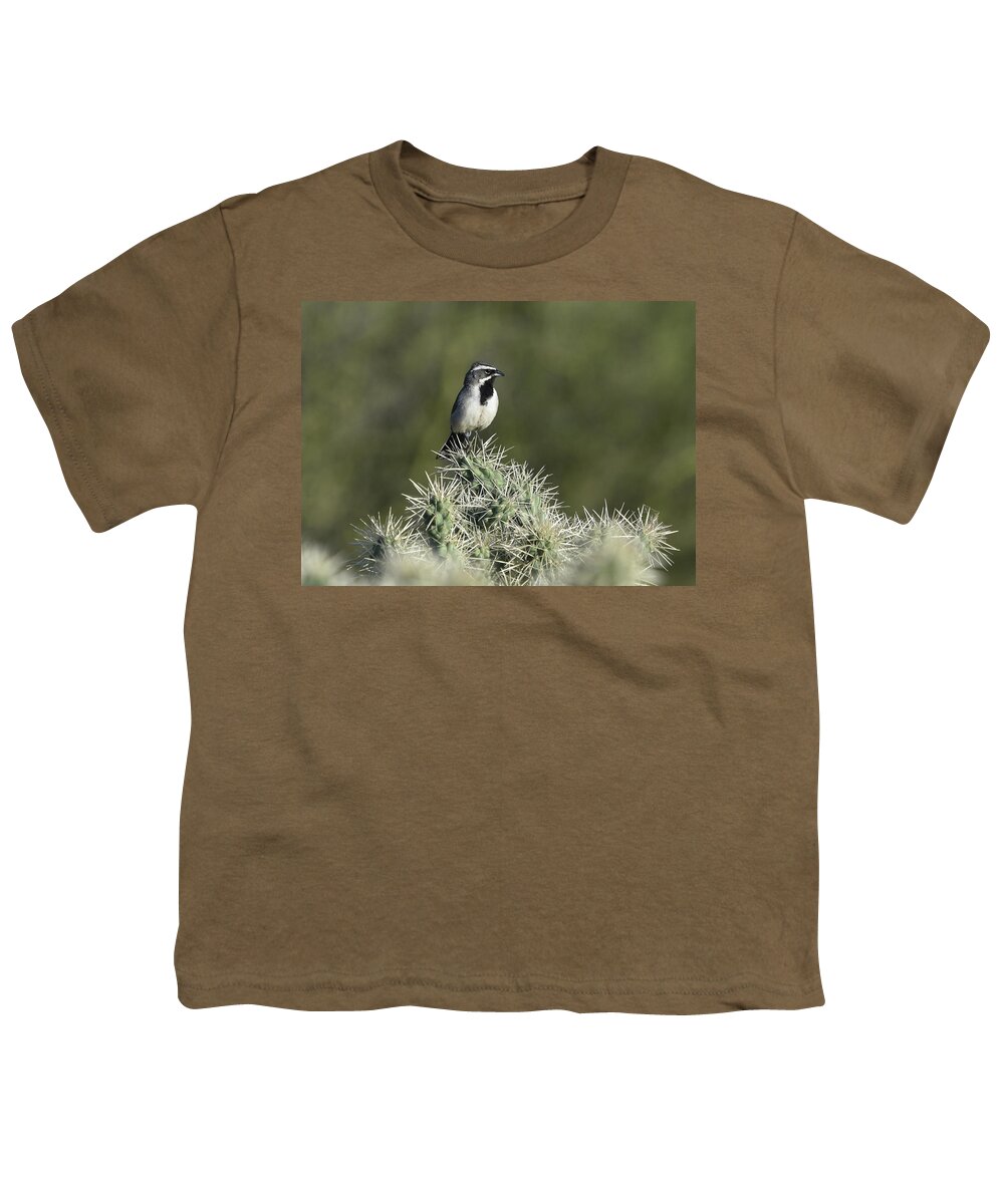 Bird Youth T-Shirt featuring the photograph Black-throated Sparrow by Ben Foster