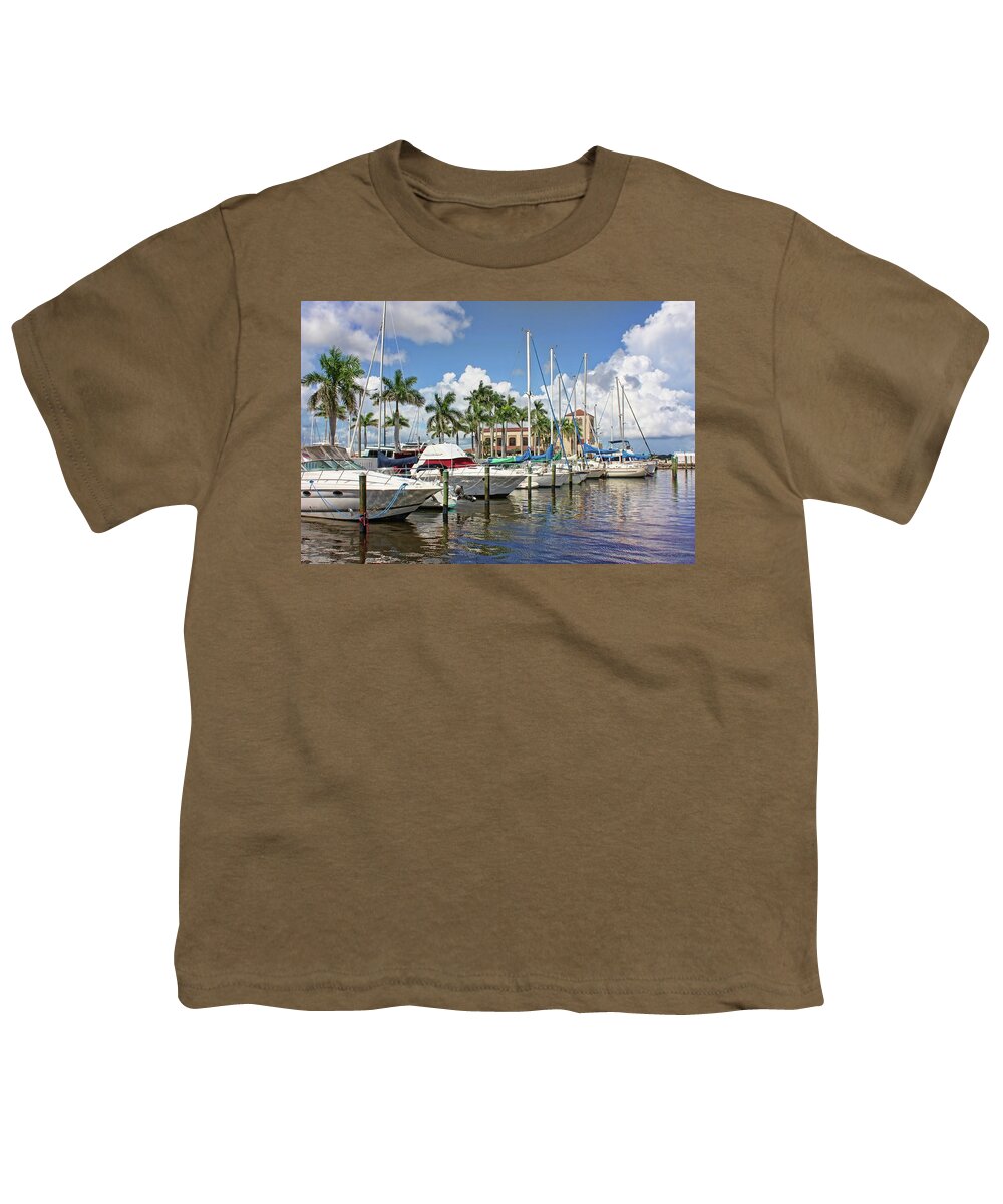Downtown Bradenton Youth T-Shirt featuring the photograph Bradenton Florida Waterfront 4 by HH Photography of Florida