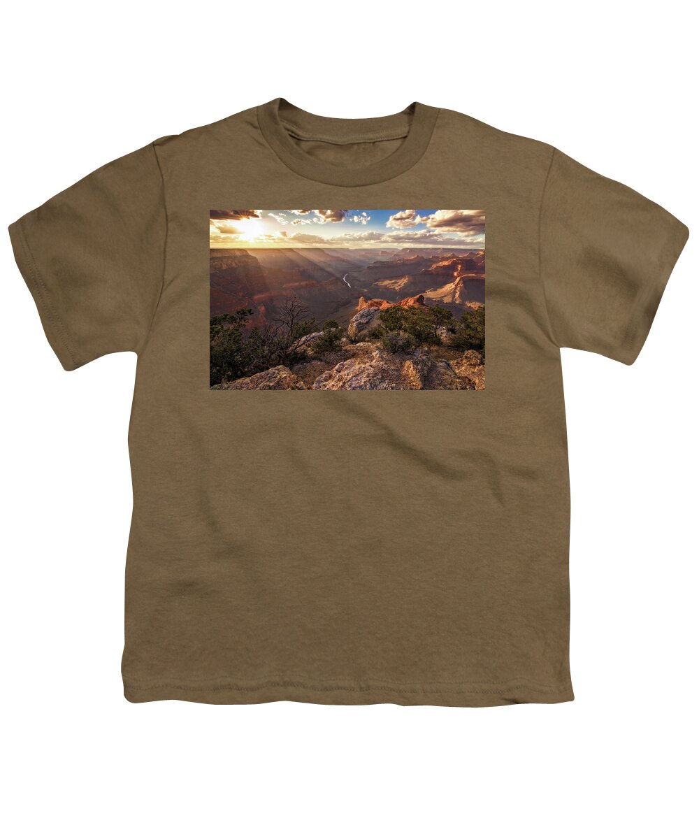 Grand Canyon Youth T-Shirt featuring the photograph Canyon Light by Judi Kubes