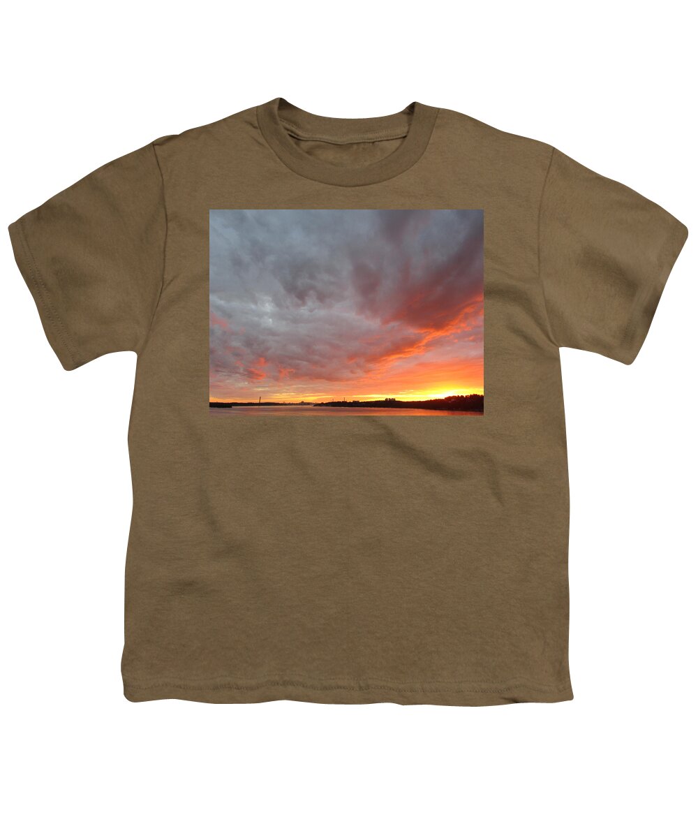 Boat Youth T-Shirt featuring the photograph Coast warning by Rosita Larsson