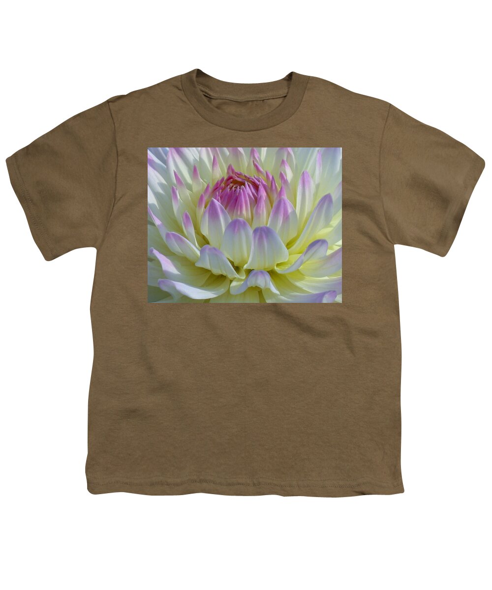 Dahlia Youth T-Shirt featuring the photograph Dahlia Delight by Susan Rydberg