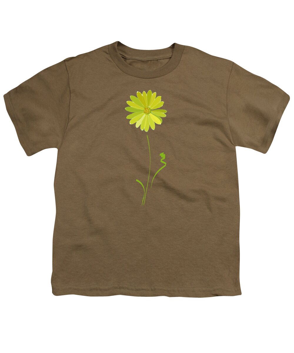 Flower Youth T-Shirt featuring the digital art Daisy, Daisy by Gina Harrison