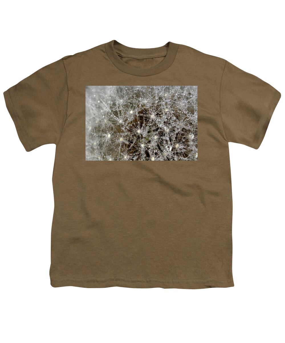 Dandelion Head Youth T-Shirt featuring the photograph Dandelion macro by Martin Smith