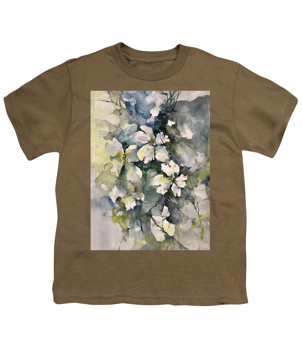 He Is Risen Youth T-Shirt featuring the painting Dogwoods by Robin Miller-Bookhout