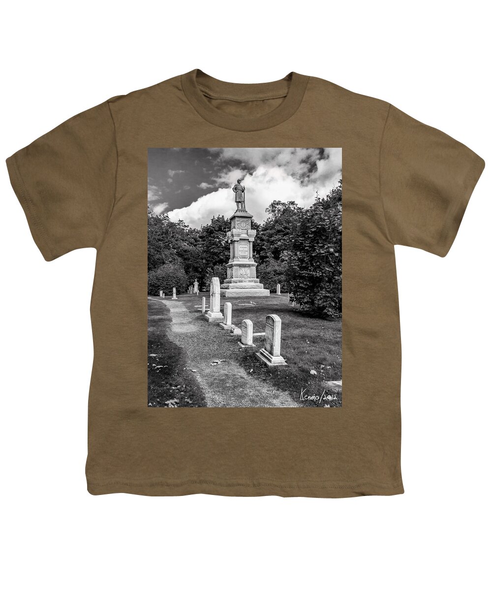 2012 Youth T-Shirt featuring the digital art Eden's Sons Civil War Memorial by Ken Morris
