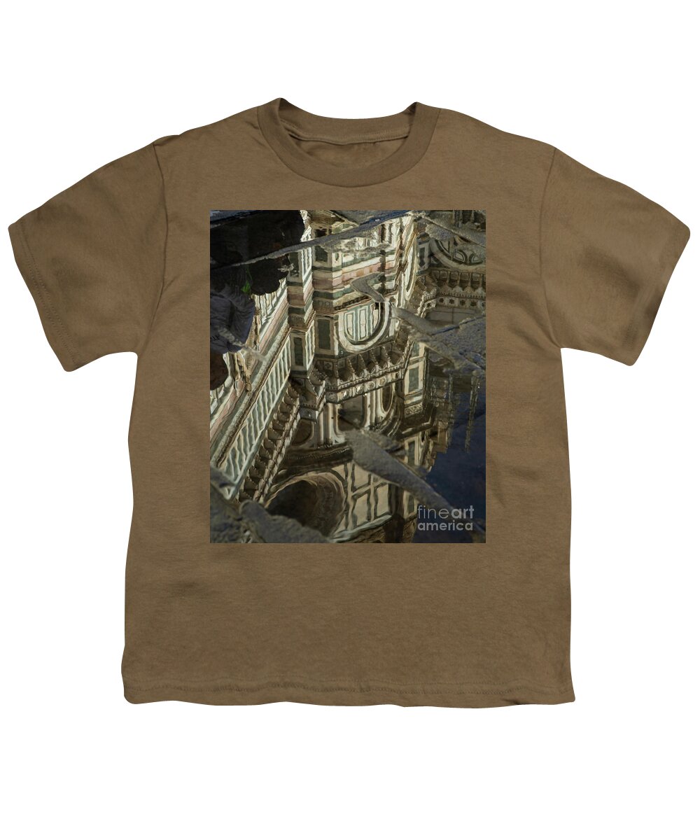 Wayne Moran Photography Youth T-Shirt featuring the photograph el Duomo The Florence Italy Cathedral Reflections by Wayne Moran