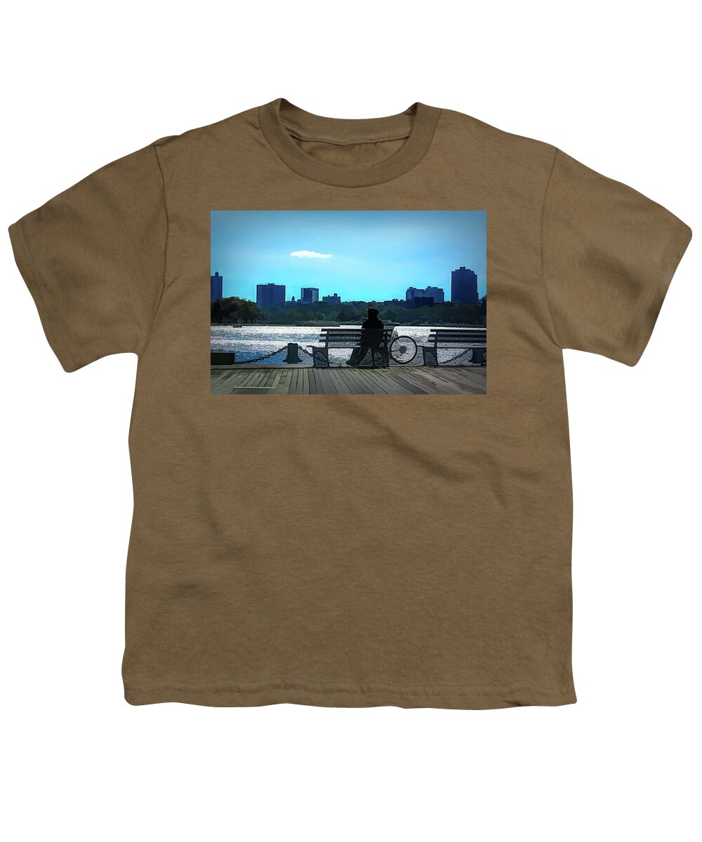 Worlds Fair Youth T-Shirt featuring the photograph Flushing Meadows Park Queens NY Color  by Chuck Kuhn