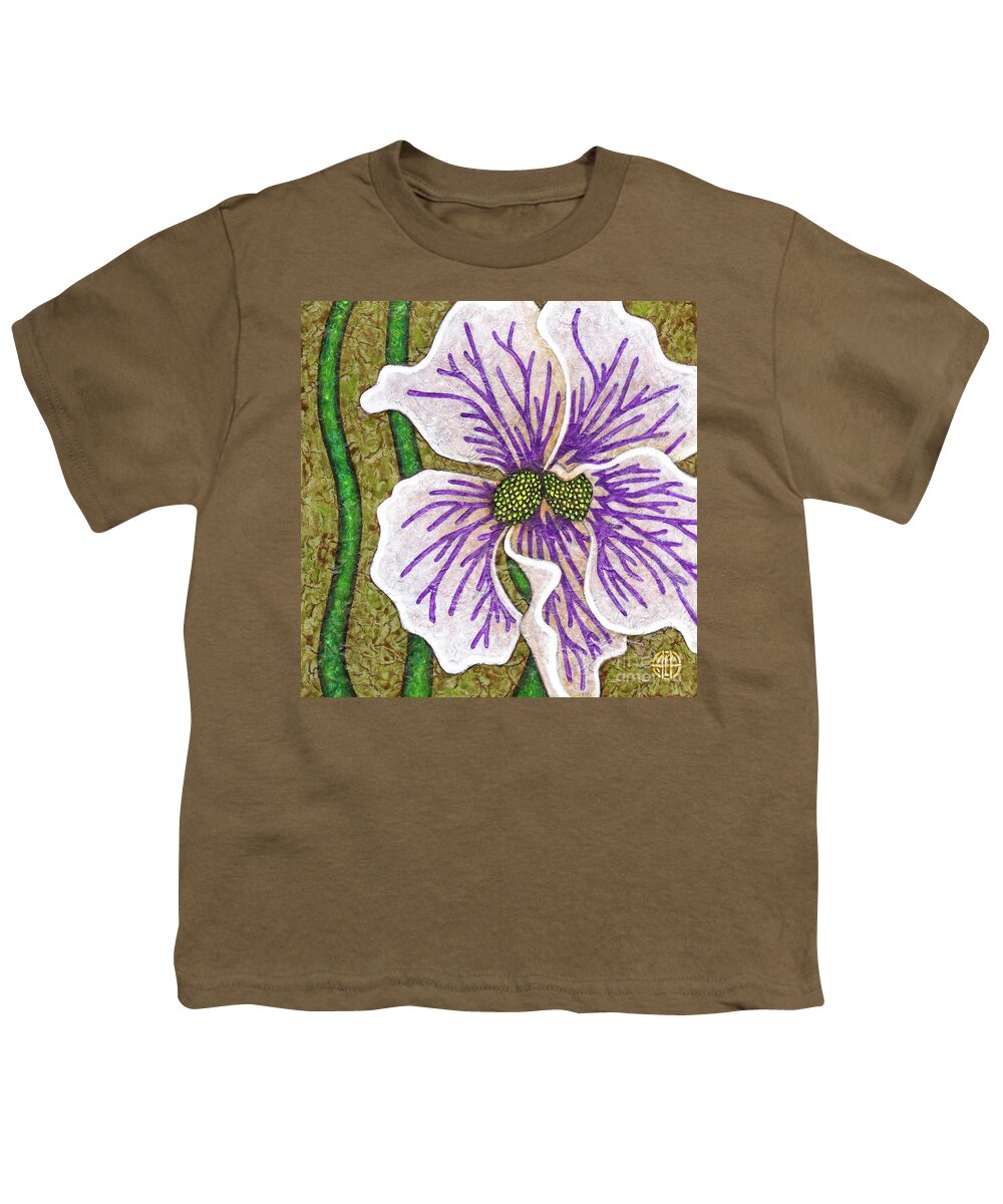 Garden Youth T-Shirt featuring the painting Garden Room 40 by Amy E Fraser