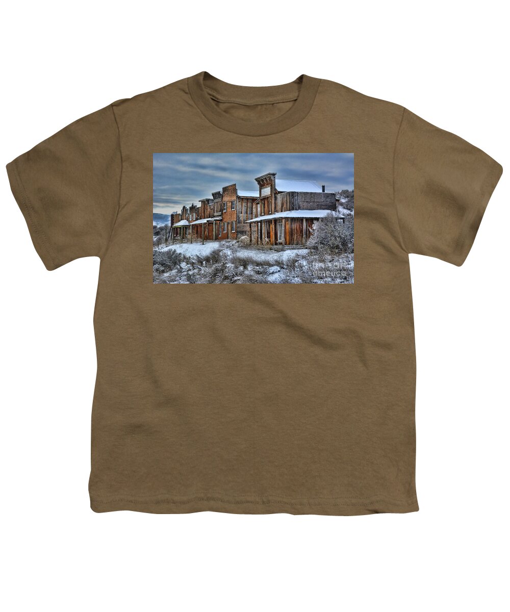 Ghost Town Youth T-Shirt featuring the photograph Ghost Town by Vivian Martin