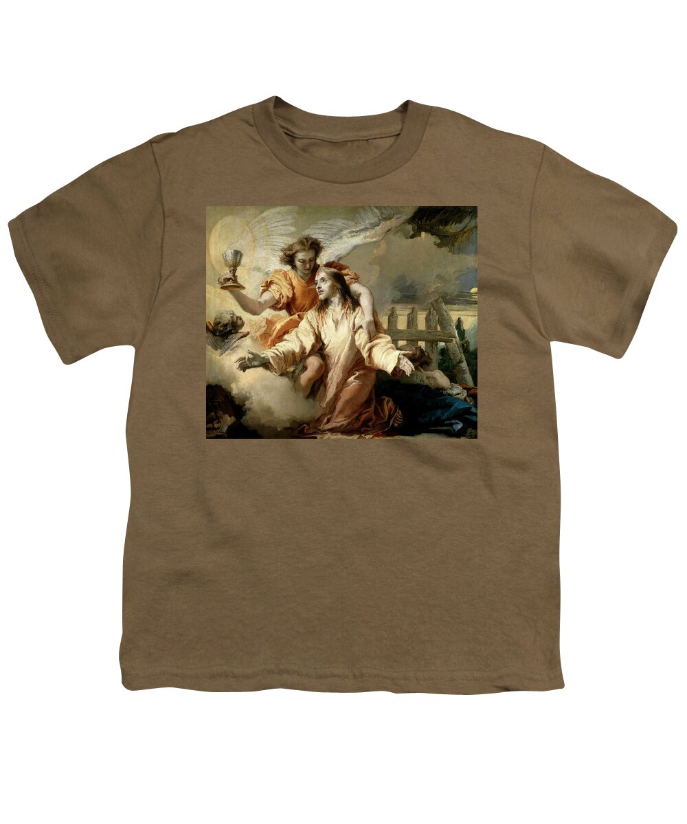 Giovanni Domenico Tiepolo Youth T-Shirt featuring the painting Giandomenico Tiepolo / 'The Agony in the Garden', 1772, Italian School. JESUS. by Giandomenico Tiepolo -1727-1804-