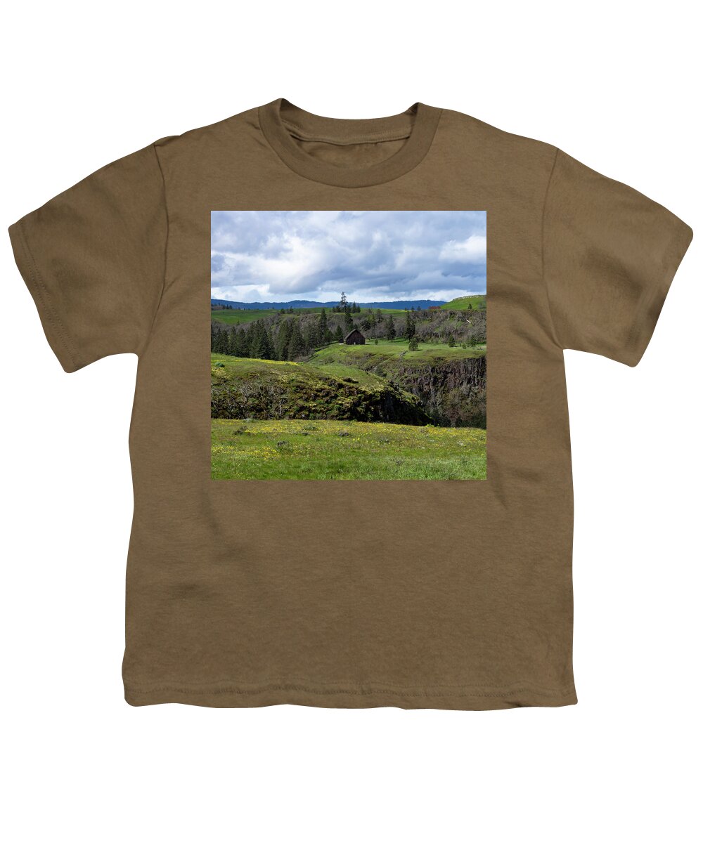 Barns Youth T-Shirt featuring the photograph Gorge Spring by Steven Clark