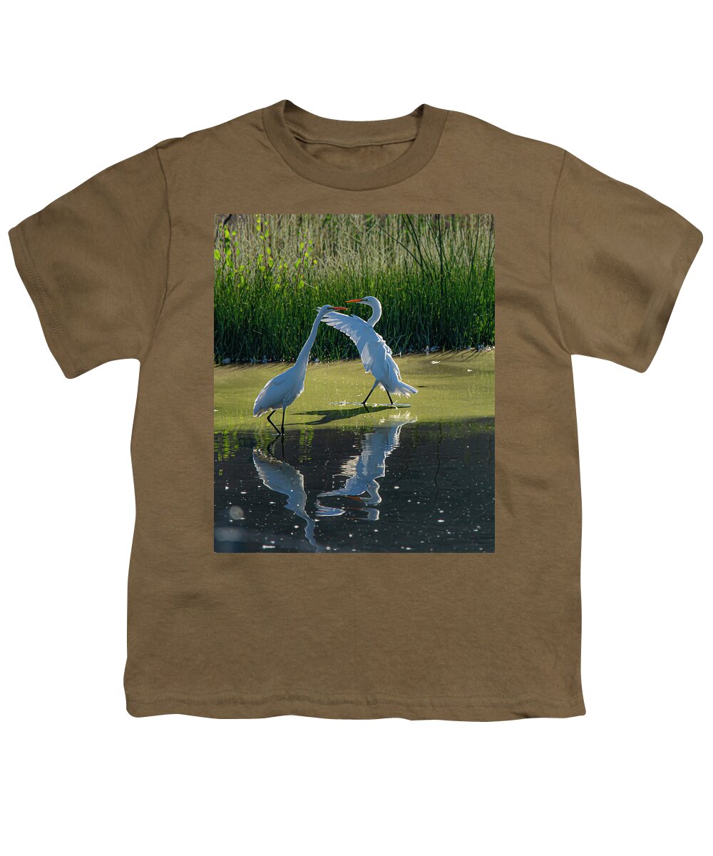 Great White Egret Youth T-Shirt featuring the photograph Great White Egret 10 by Rick Mosher