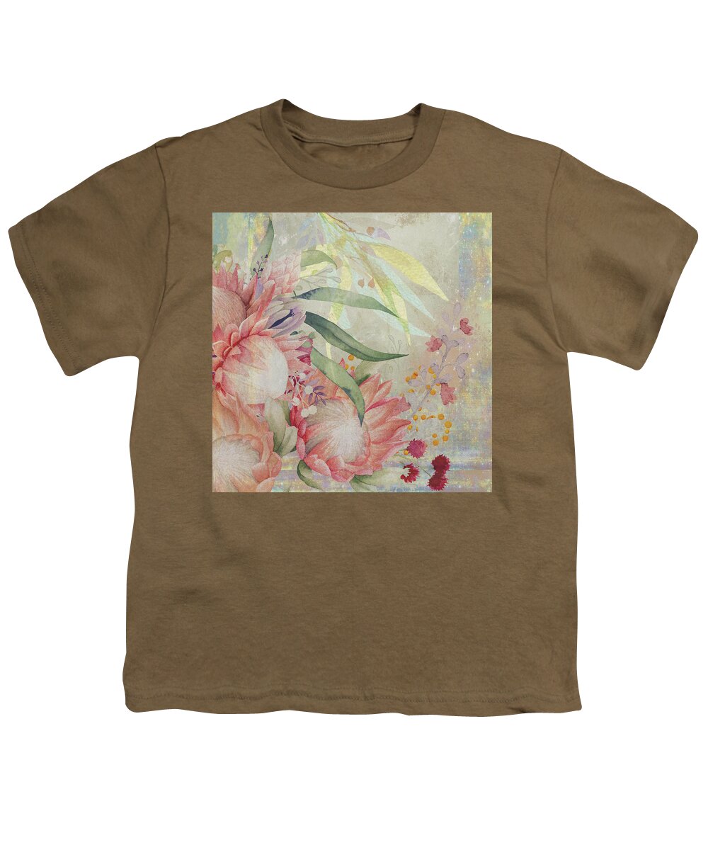 Heaven Youth T-Shirt featuring the digital art Heavenly Flowers2 by Jeff Burgess
