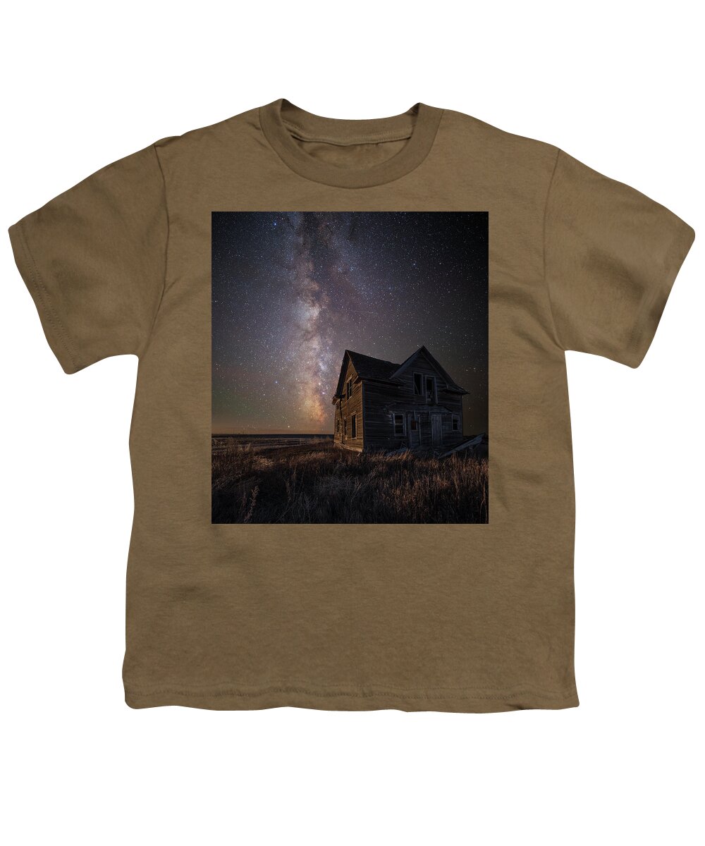 Milky Way Youth T-Shirt featuring the photograph Homesick by Aaron J Groen
