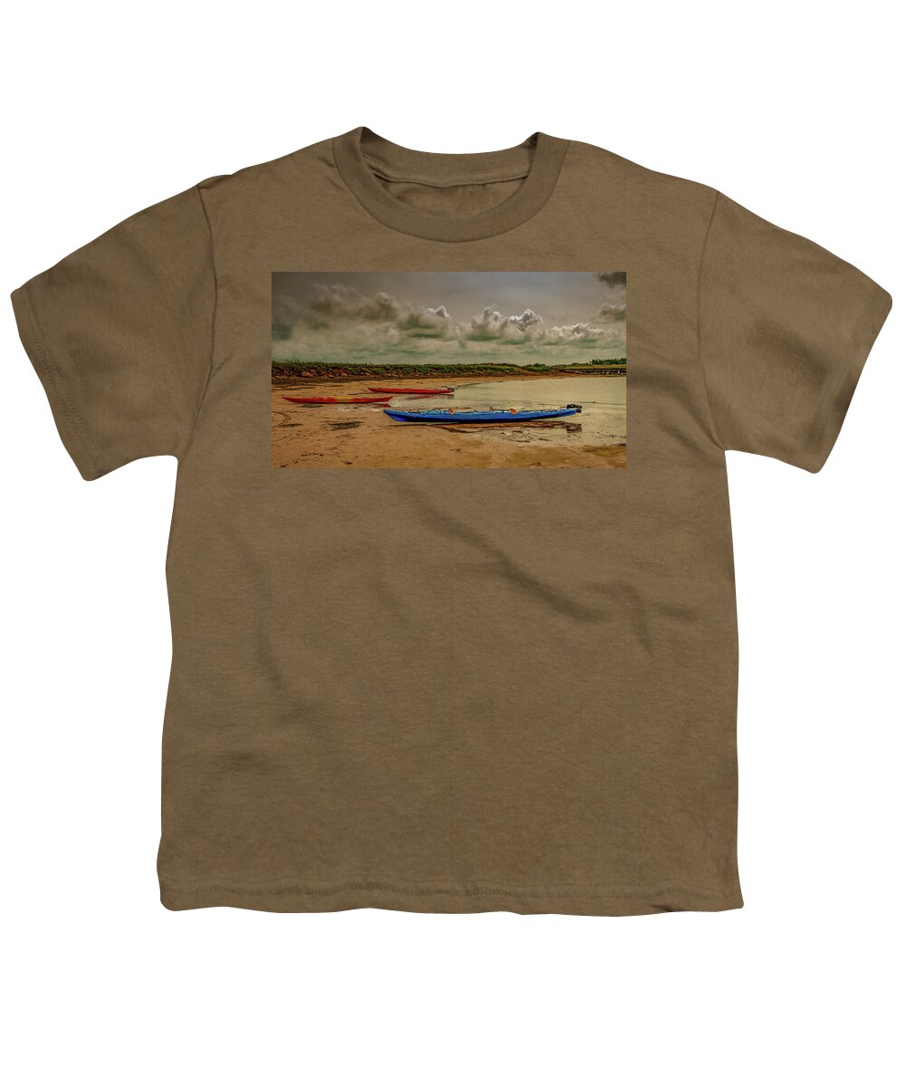 Kayak Youth T-Shirt featuring the photograph Kayak Time by Marcy Wielfaert