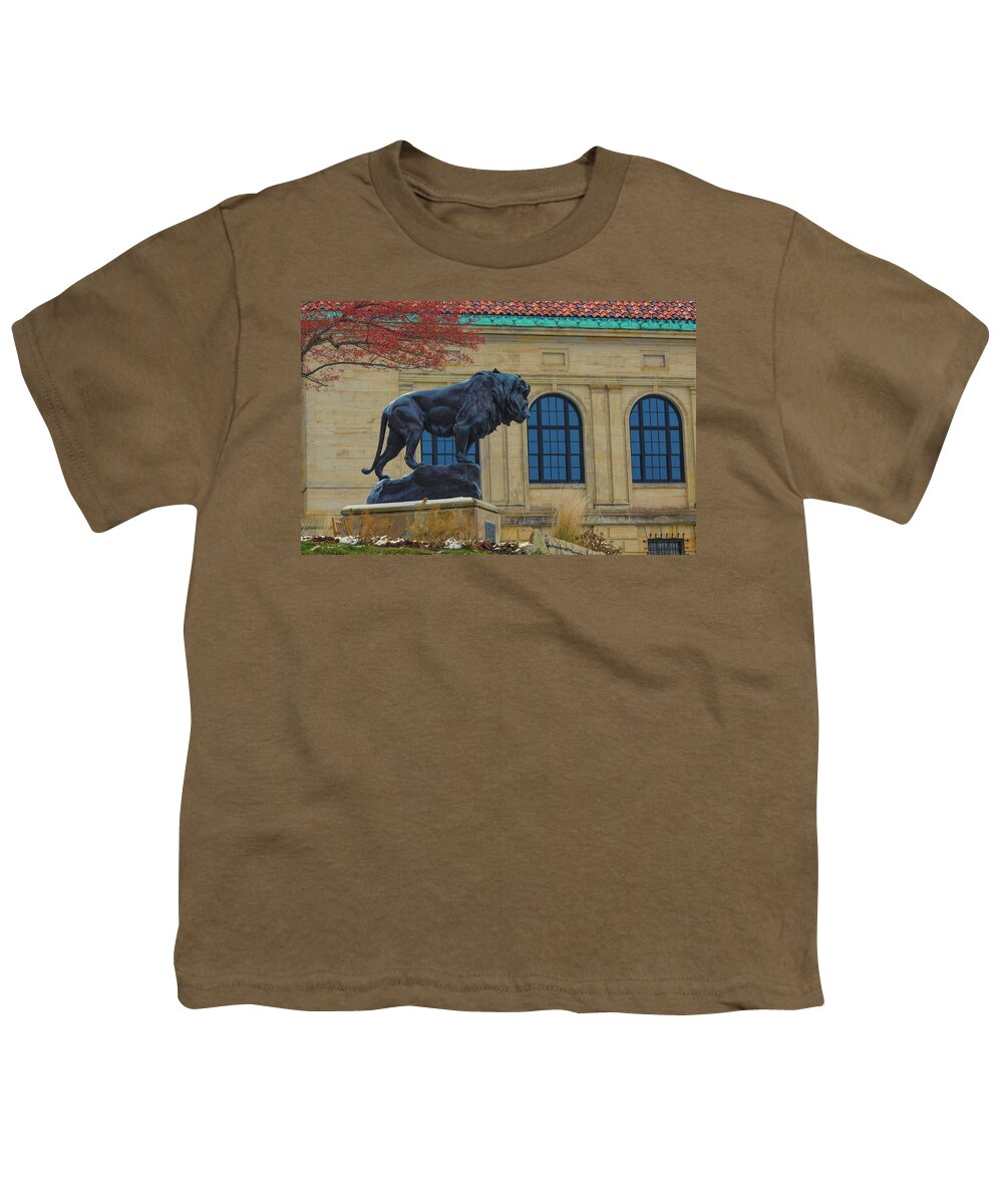  Youth T-Shirt featuring the photograph Leo the Lion by Jack Wilson