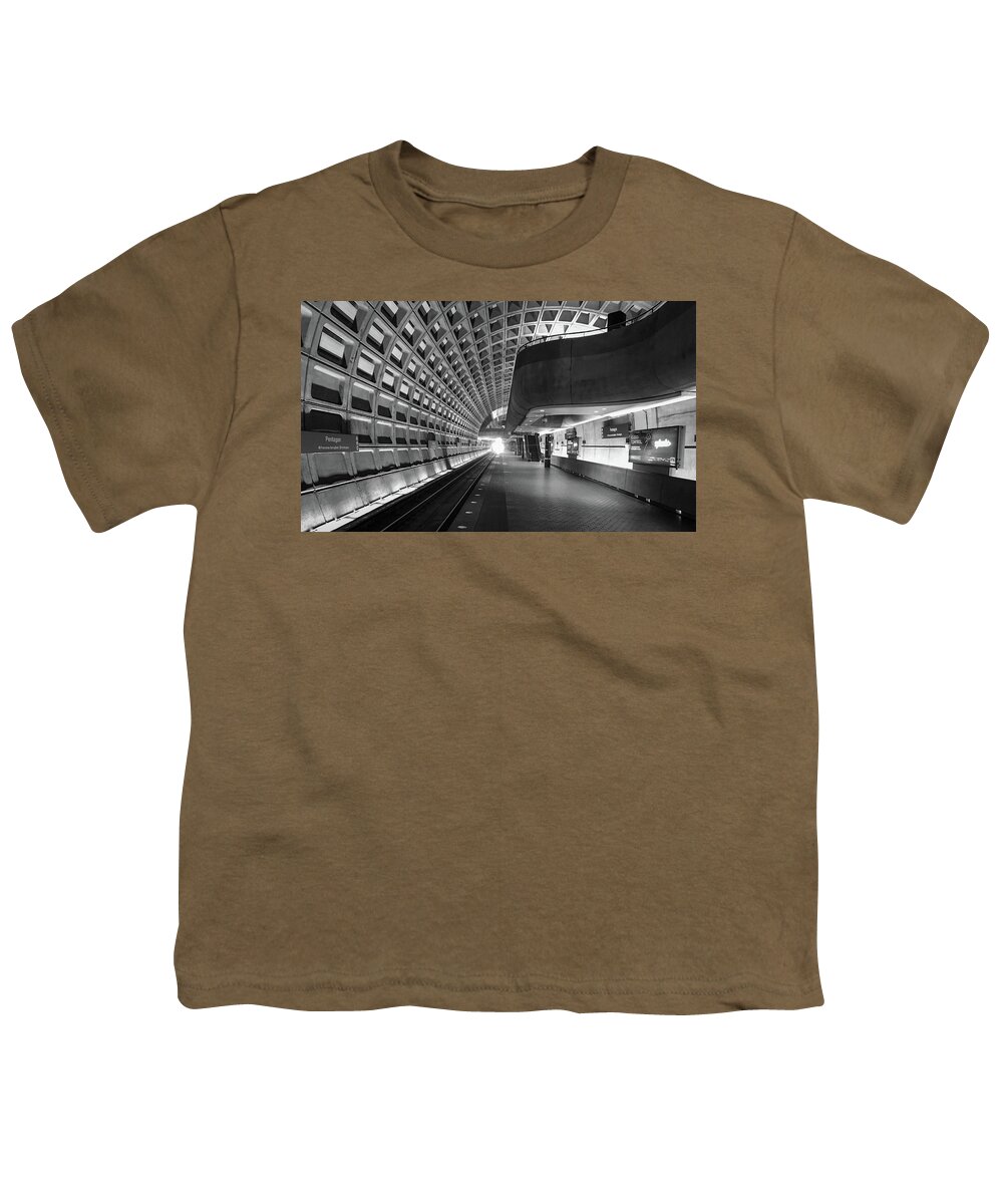 Metro Youth T-Shirt featuring the photograph Light at the End of the Tunnel by Lora J Wilson