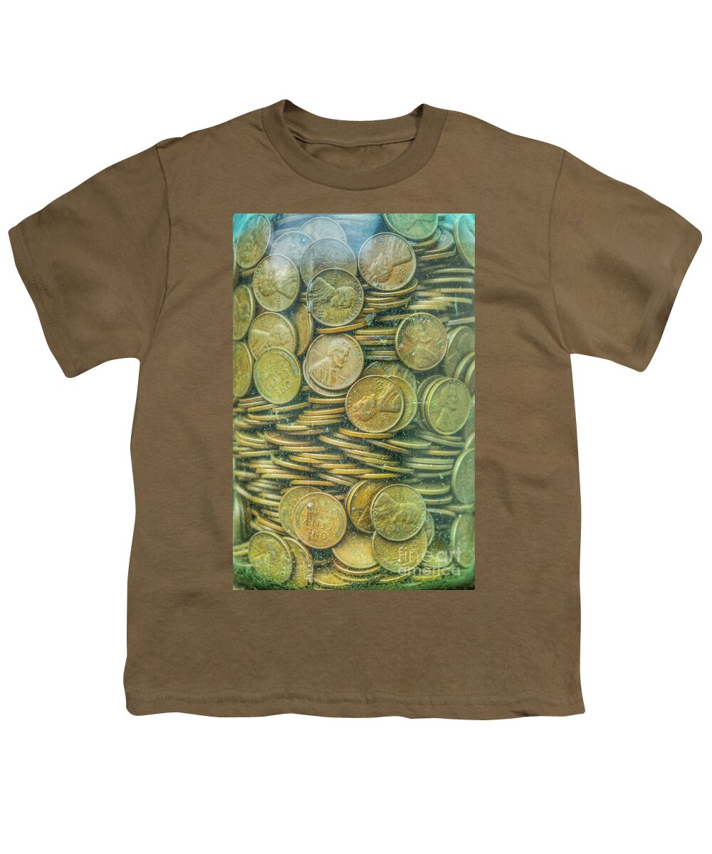 Lincolns Under Glass Youth T-Shirt featuring the digital art Lincolns Under Glass Two by Randy Steele