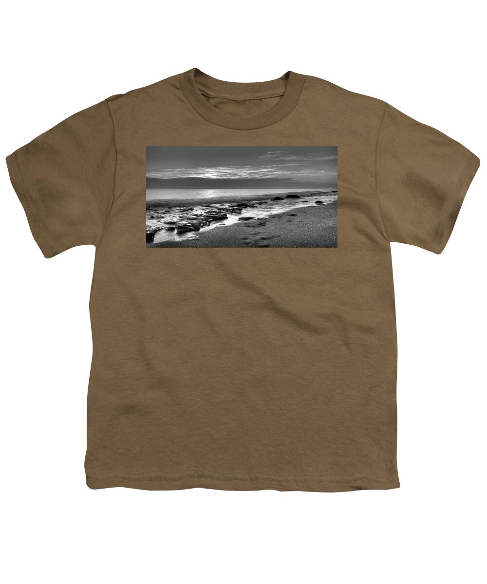 Seascape Youth T-Shirt featuring the photograph Low Tide 3 by Steve DaPonte