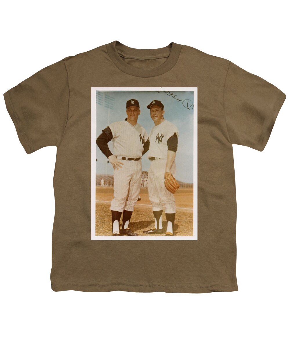 Mickey Mantle and Roger Maris Youth T-Shirt by Billy Grace - Fine Art  America