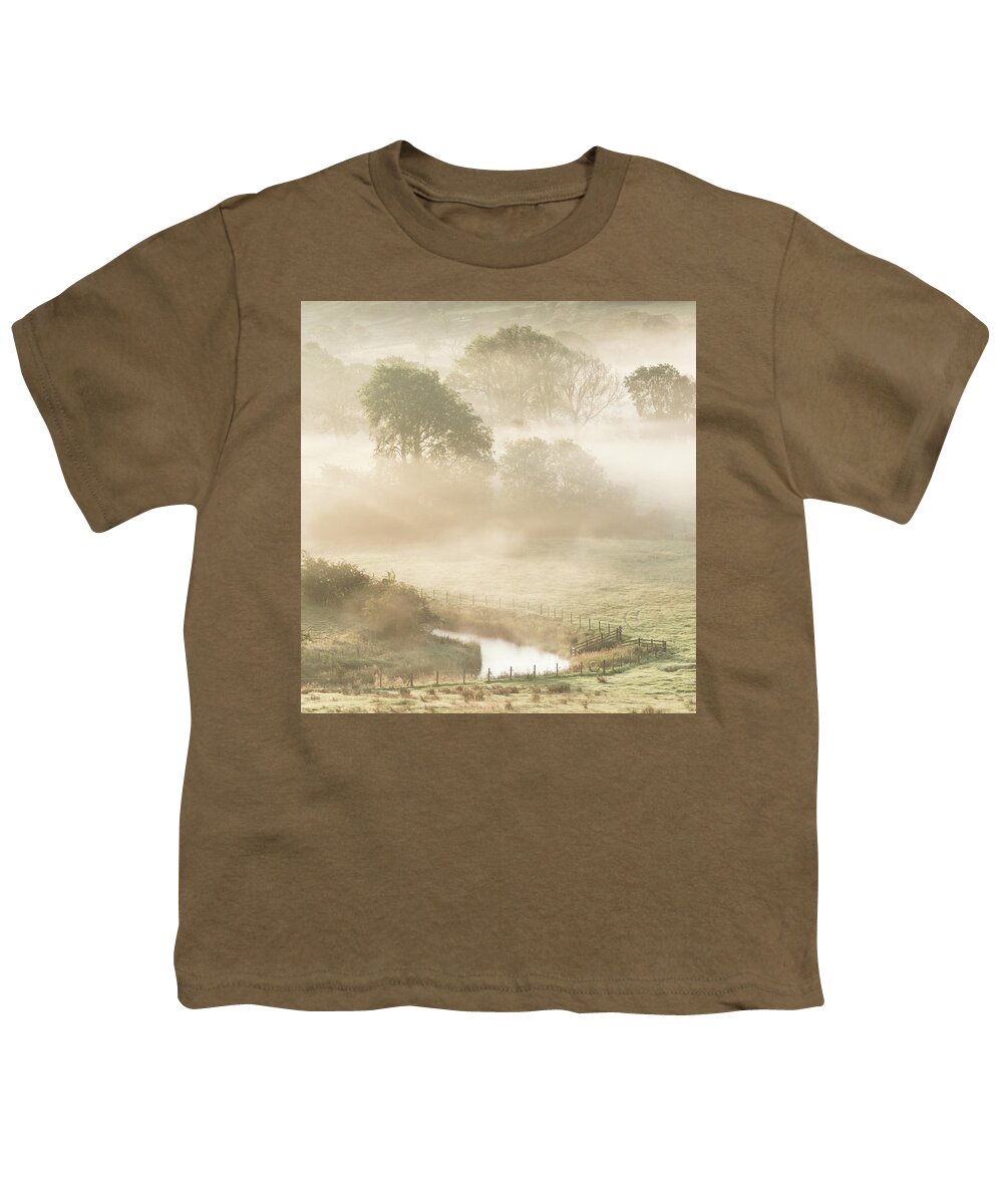 Mist Youth T-Shirt featuring the photograph Mist in the Vale by Anita Nicholson