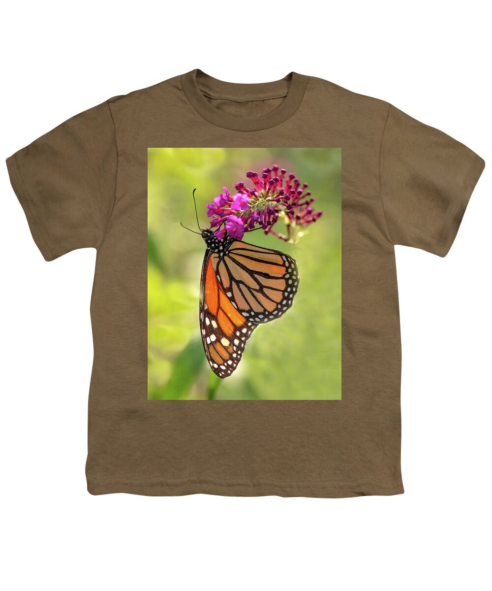Monarch Youth T-Shirt featuring the photograph Monarch by Minnie Gallman