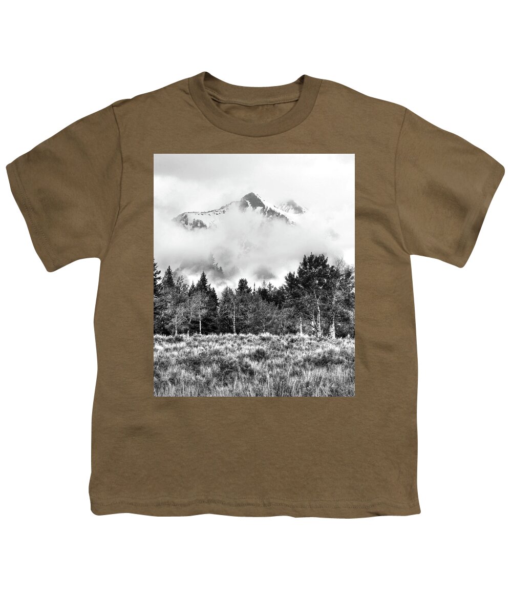 Sawtooth Mountains Youth T-Shirt featuring the photograph Montana Mist by Randall Dill