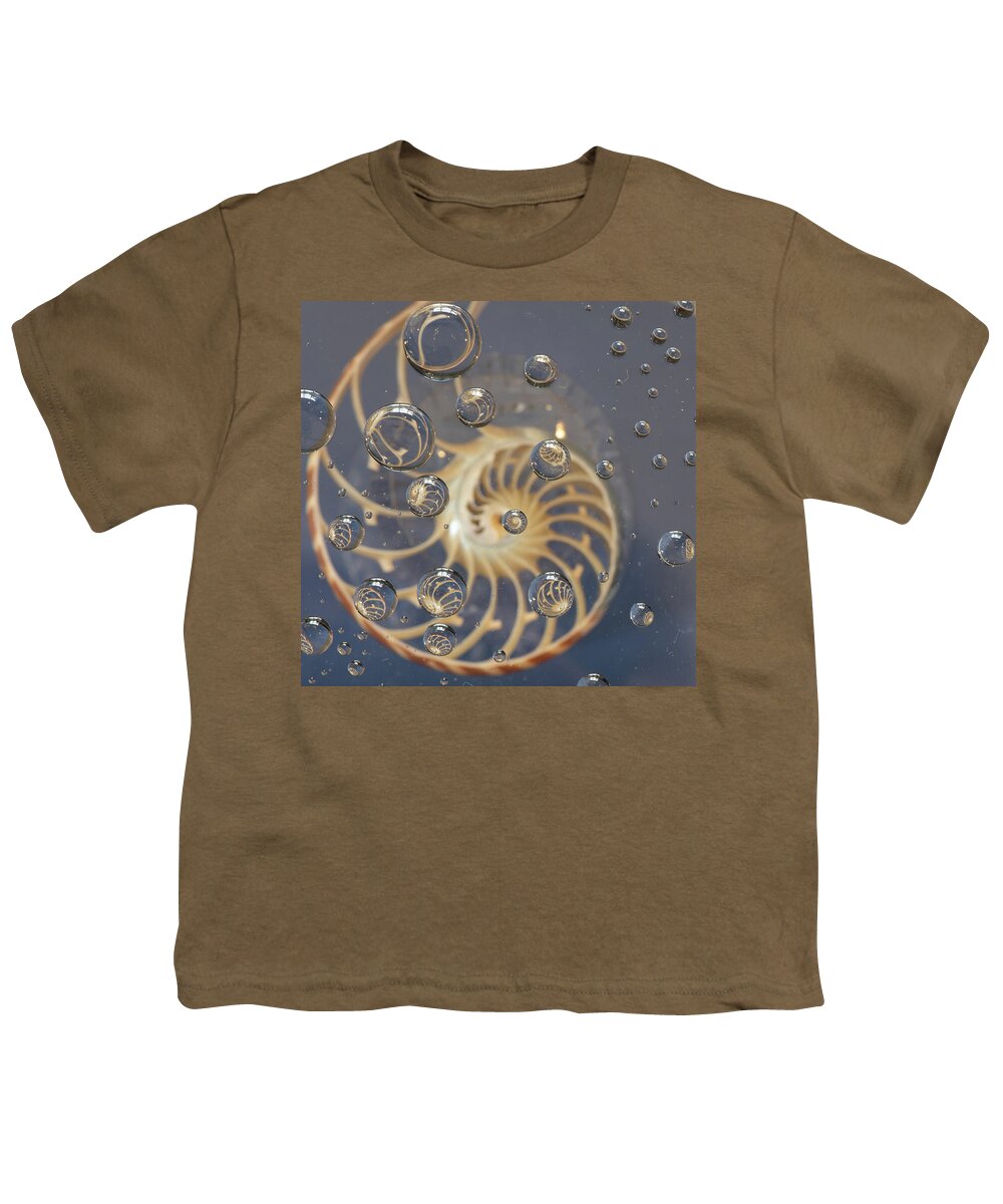 Nautilus Shell Youth T-Shirt featuring the photograph Nautilus Shell by Minnie Gallman