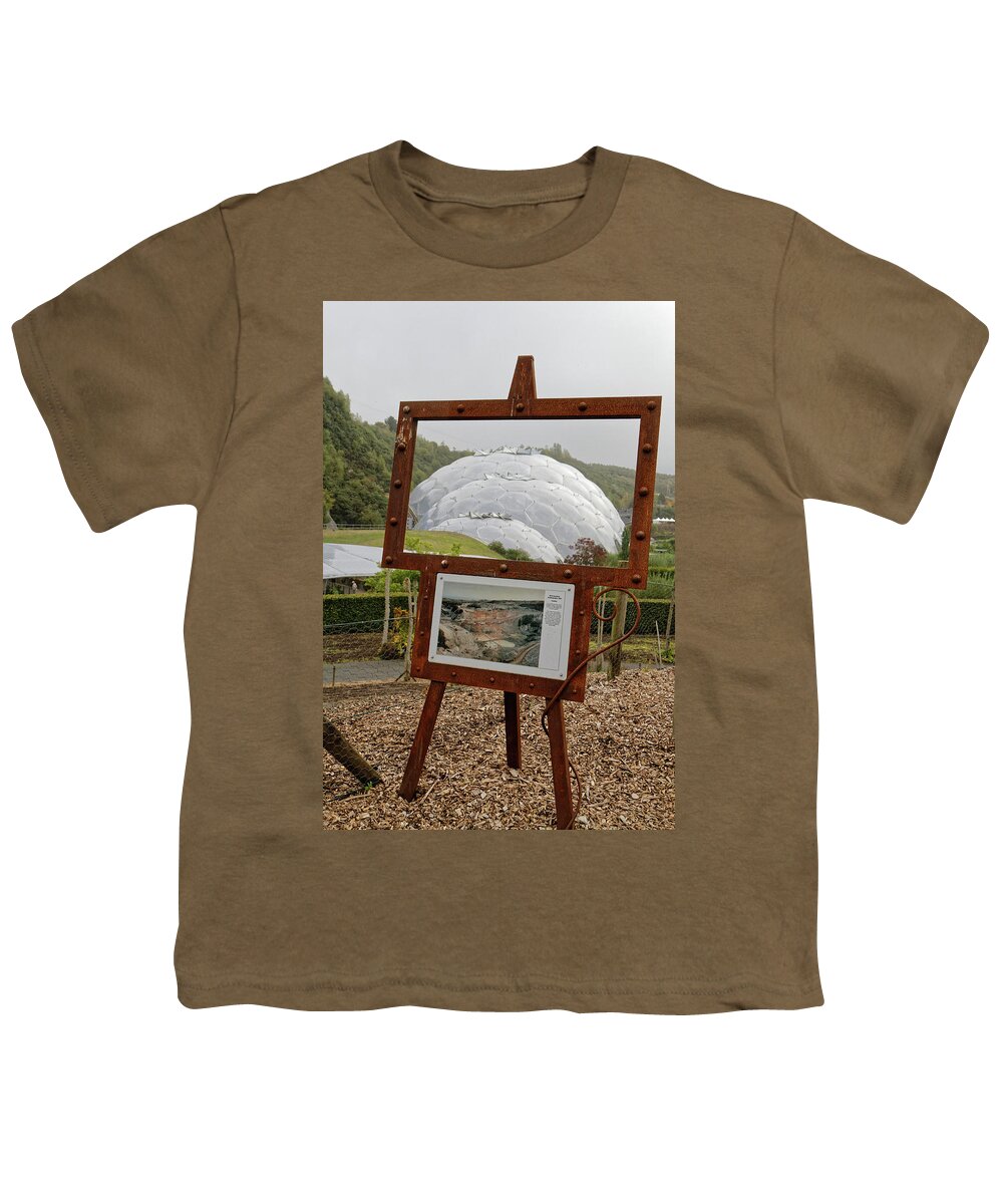 Cornwall Youth T-Shirt featuring the photograph Now and Then by Shirley Mitchell