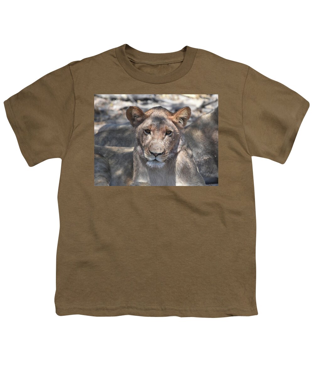 Lion Youth T-Shirt featuring the photograph Okavango Lioness by Ben Foster