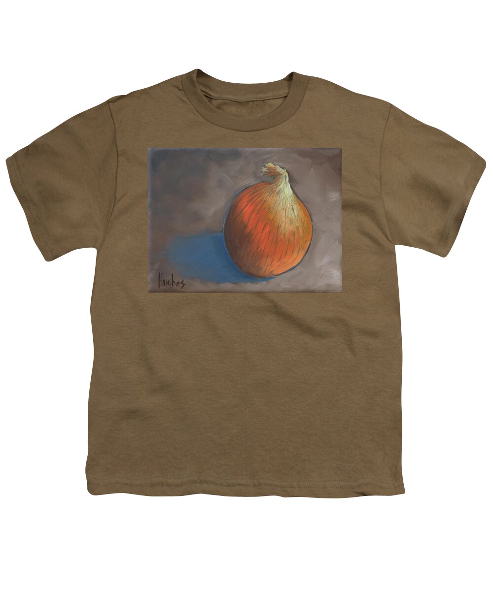 Onion Youth T-Shirt featuring the painting Onion by Kevin Hughes