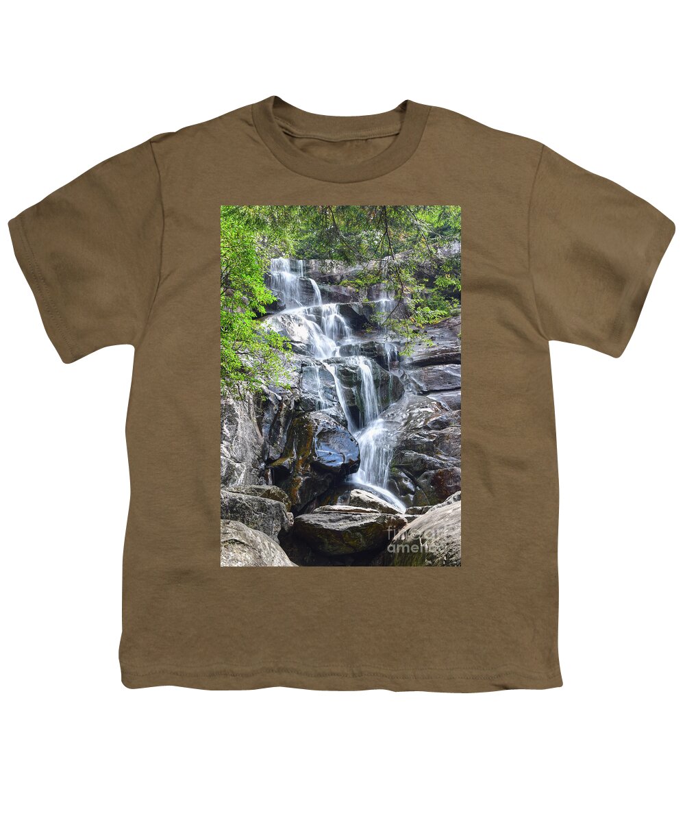 Ramsey Cascades Youth T-Shirt featuring the photograph Ramsey Cascades 8 by Phil Perkins