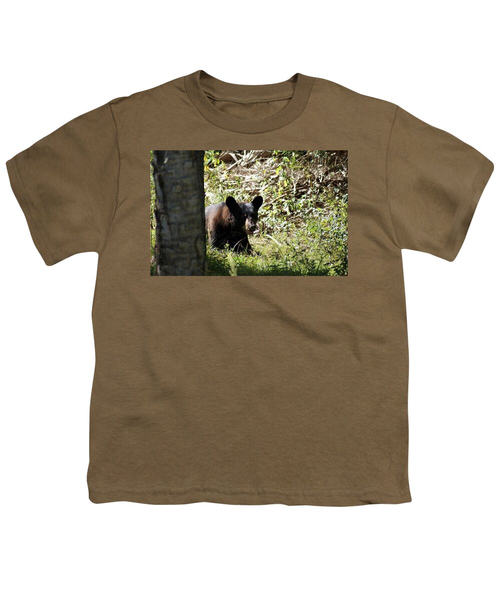 Florida Youth T-Shirt featuring the photograph Relaxing Bear by Lindsey Floyd