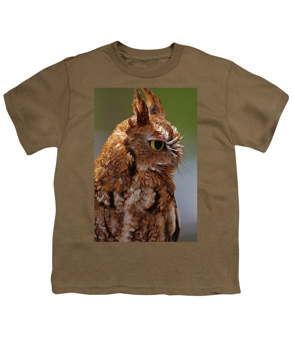 Owl Youth T-Shirt featuring the photograph Ruby's Upset by Michael Allard