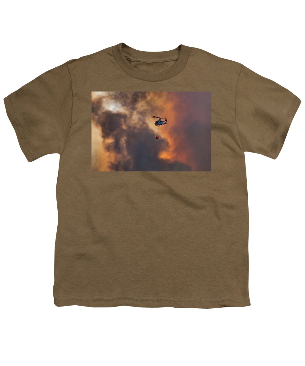 Bell Ah-1z Viper Youth T-Shirt featuring the photograph Sky Fire by American Landscapes