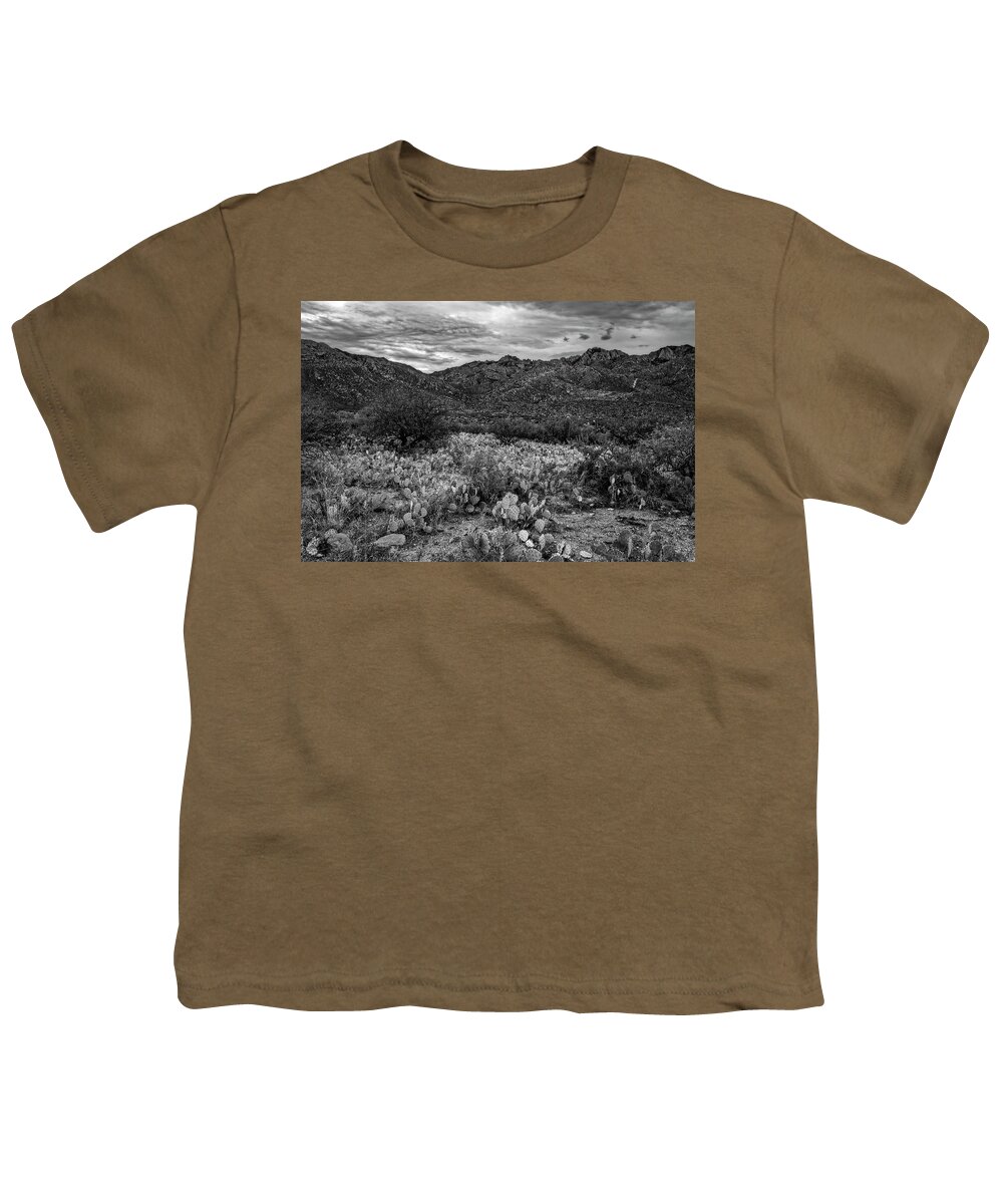 Santa Catalina Mountains Youth T-Shirt featuring the photograph Sonoran Vista h1132 by Mark Myhaver
