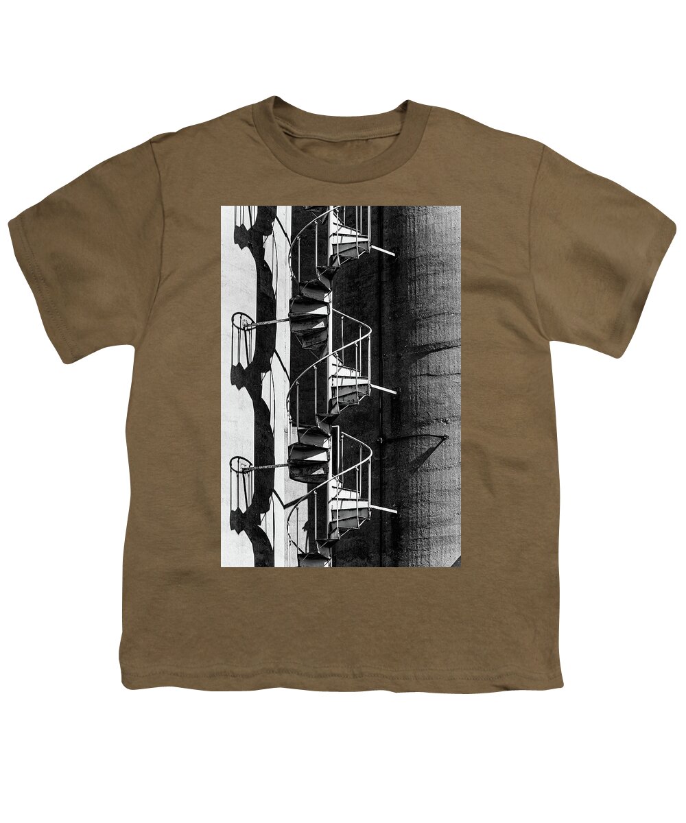 All Art Youth T-Shirt featuring the photograph Stairway to... by Charles McCleanon
