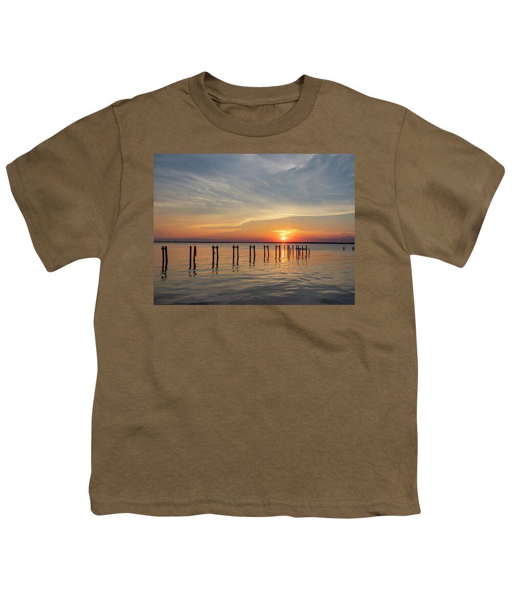 Sunset Youth T-Shirt featuring the photograph Sunset and Tranquility by JASawyer Imaging