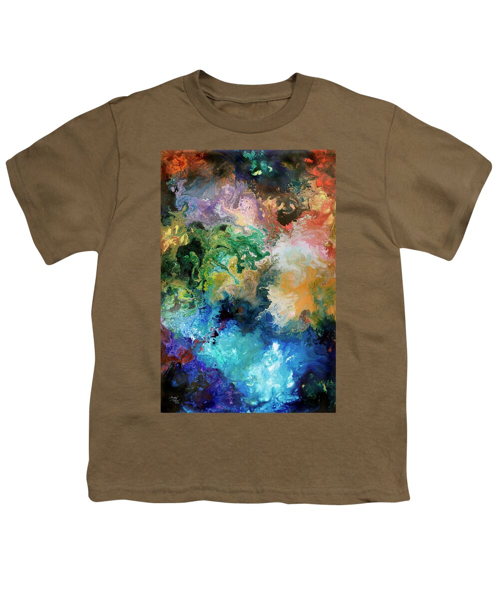 Biology Youth T-Shirt featuring the painting The Great Diversity by Sally Trace
