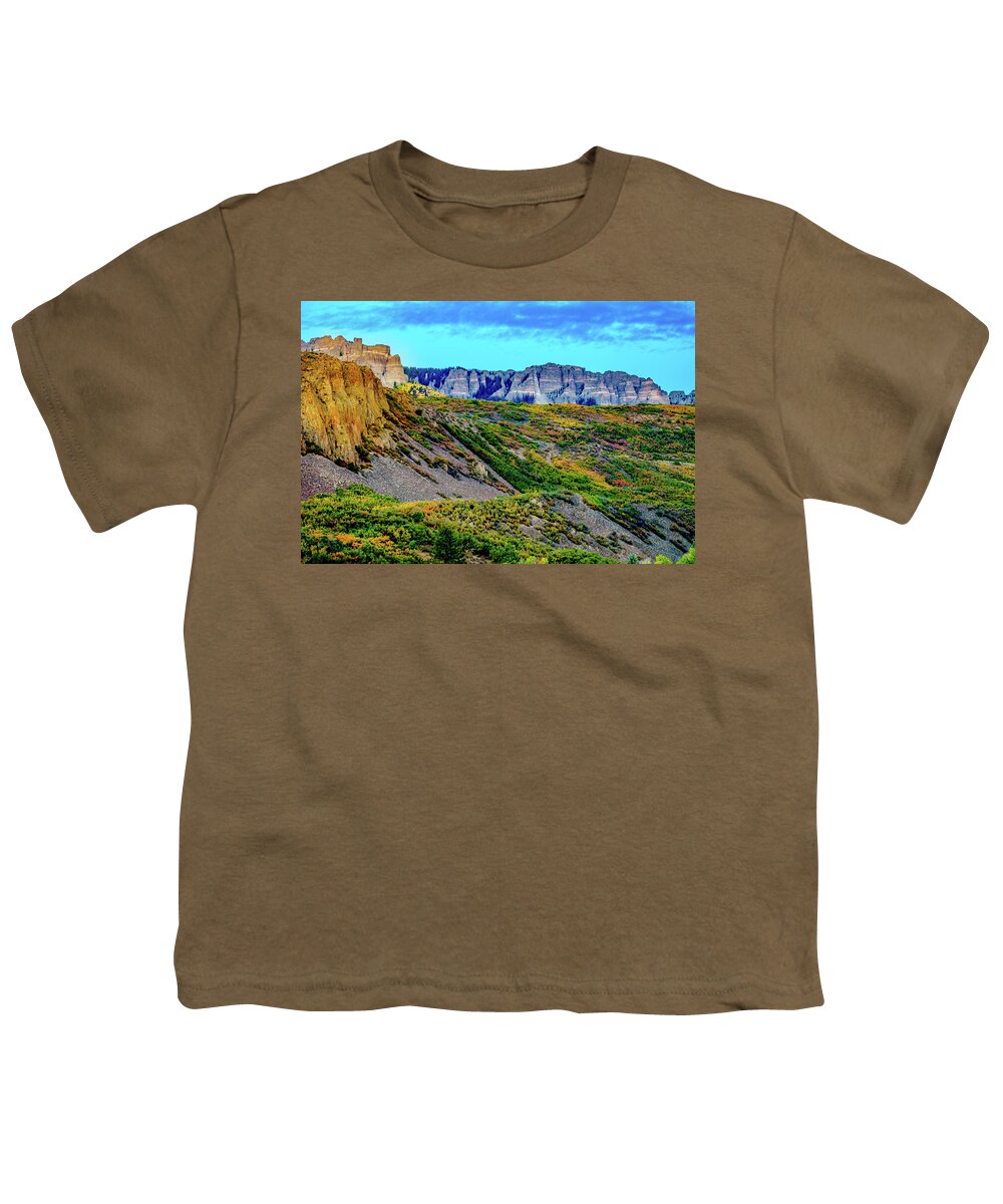 Aspens Youth T-Shirt featuring the photograph The Wall by Johnny Boyd