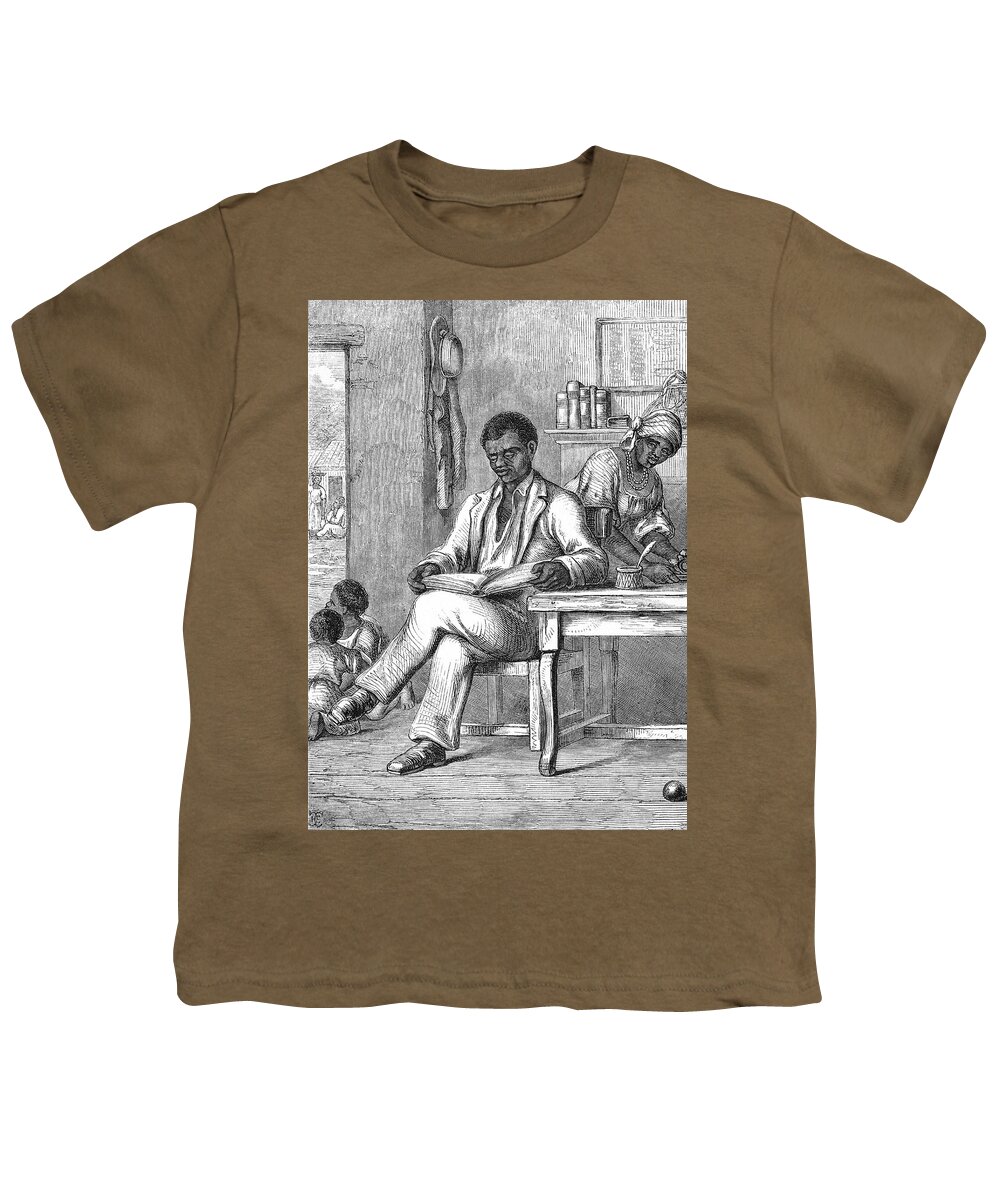 18th Century Youth T-Shirt featuring the photograph Toussaint Louverture, Reading Guillaume by Science Source