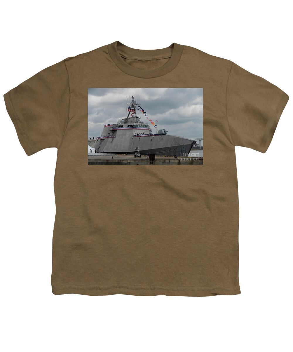 Uss Charleston Youth T-Shirt featuring the photograph USS Charleston by Dale Powell
