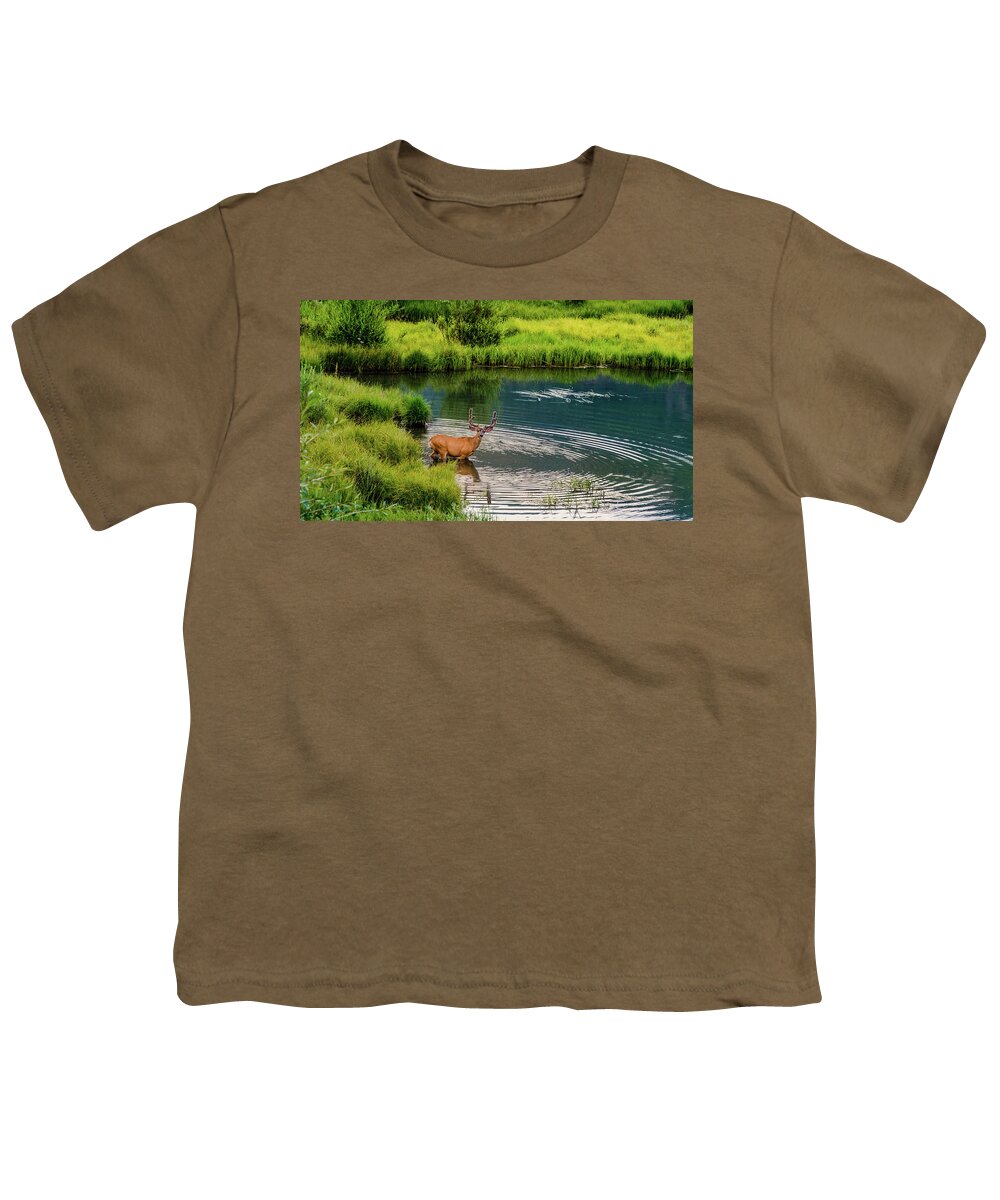 Aspens Youth T-Shirt featuring the photograph Velvet Waters by Johnny Boyd